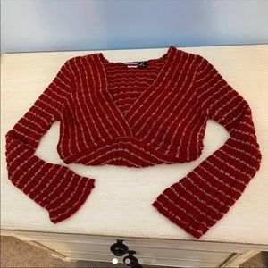 Gold and Red Sweater Size Small
